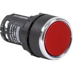 Нажимная моноблочная кнопка Emas красная, 22мм, IP40, 1НО+1НЗ, MB102DK (артикул 16294680) – фото 1