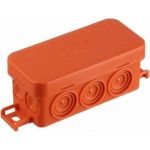 Огнестойкая коробка Экопласт JBL090 E110, о/п 90х42х40, 10 выходов, IP55, 4P, цвет оранжевый 43154HF (артикул 16418775) – фото 1