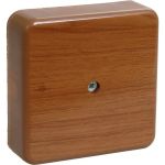 Распаечная коробка IEK КМ для о/п 100x100x44мм дуб UKO10-100-100-044-K24-E (артикул 21450994) – фото 1