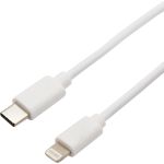 Кабель USB Type-C - Lightning REXANT 2.1 A, 1 м, для iPhone белый 18-1898 (артикул 21956194) – фото 1