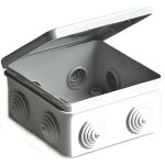 Распаечная коробка с крышкой ОП 80х80х50мм, IP54, 7вх TDM SQ1401-0512 (артикул 15516442) – фото 1