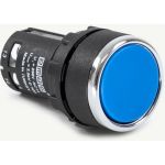 Нажимная кнопка Emas моноблочная синяя 22 мм, IP 40, 1НО+1НЗ MB102DM (артикул 16900885) – фото 1