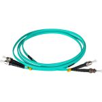 Оптический патч-корд LANMASTER дуплексный, ST/PC-ST/PC, OM3, LSZH, 2.0 м LAN-2ST-2ST/OM3-2.0 (артикул 17589024) – фото 1