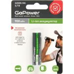Аккумулятор GoPower Li-ion 14500 AA BL1 3.7V 900mAh с защитой высокий контакт 00-00018357 (артикул 22970403) – фото 1