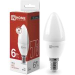 Светодиодная лампа IN HOME LED-СВЕЧА-VC 6Вт 230В Е14 4000К 480Лм 4690612020396 (артикул 15918685) – фото 1
