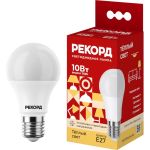 Светодиодная лампа РЕКОРД LED А60-U 10W Е27 3000К 22801 (артикул 24610275) – фото 1