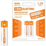 Аккумулятор TDM AAA-1100 mAh Ni-MH BP-2 SQ1702-0076 (артикул 18148795) – фото 1