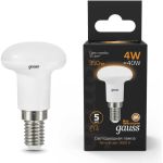 Светодиодная Лампа Gauss R39 4W 350lm 3000K Е14 LED 1/10/100 106001104 (артикул 15629224) – фото 1
