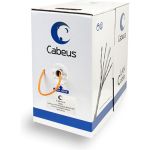 Кабель Cabeus витая пара, категория 5e, 4 пары, одножильный, оранжевый UTP-4P-Cat.5e-SOLID-OR (артикул 16326915) – фото 1
