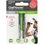 Аккумулятор GoPower Li-ion 18650 BL1 3.7V 2000mAh с защитой высокий контакт 00-00018353 (артикул 22970427) – фото 1