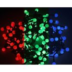 Гирлянда Neon-Night Мультишарики d=18мм, 5м, темно-зеленый ПВХ, 30LED RGB 303-549 (артикул 15689667) – фото 1
