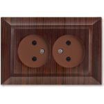 Розетка Vesta Electric roma двойная без заземления FRZ00010201FRN (артикул 24347175) – фото 1