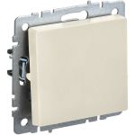 1-клавишный выключатель IEK Brite 10а вс10-1-0-бркр бежевый BR-V10-0-10-K10 (артикул 24591477) – фото 1