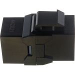 Проходной адаптер Hyperline CA2-KJ-C6-BK (coupler), RJ-45(8P8C) формата Keystone Jack 444915 (артикул 19590570) – фото 1