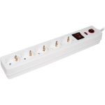 Сетевой фильтр IEK СФ-05К-выкл. 5 мест, 2Р+PЕ, 1,5метра, 3х1мм2 WFP10-16-05-01-N (артикул 16306456) – фото 1