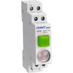 Модульная кнопка CHINT NP9-10D3/1 с подсветкой, 1НО, AC/DC 230В, зеленая 584054 (артикул 17520288) – фото 1
