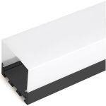 Накладной профиль FERON 42x45мм, алюминиевый, черный, 2м, CAB268 48149 (артикул 22127979) – фото 1