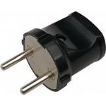 Разборная вилка General Lighting Systems GRV-P-6-R-B-IP20 6А круглая, без заземления, черная IP20 470509 (артикул 21533758) – фото 1