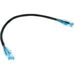 Патч-корд Hyperline PC-LPM-UTP-RJ45-RJ45-C6-0.3M-LSZH-BK U/UTP, Cat.6 (100% Fluke Component Tested), LSZH, 0.3 м, черный 230182 (артикул 19590144) – фото 1