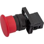 Кнопка управления CHINT "Грибок" d40мм NP2-EC42 без подсветки красн. 1НЗ IP40 574820 (артикул 22941153) – фото 1