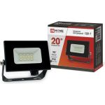 Светодиодный прожектор IN HOME СДО-7 20Вт 230В 6500К IP65 черный 4690612034614 (артикул 18526651) – фото 1