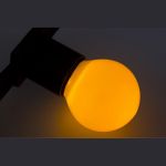 Лампа Neon-Night шар e27 3 LED диаметр 45 желтая 405-111 (артикул 15789590) – фото 1