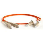 Патч-корд Hyperline FC-D2-62-LC/PR-SC/PR-H-1M-LSZH-OR волоконно-оптический (шнур) MM 62.5/12 28353 (артикул 19590756) – фото 1