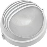 Влагозащищенный светильник Navigator 94 817 NBL-R3-60-E27/WH НПБ 1307 белый круг с ресничками 60Вт IP54 94817 (артикул 15525174) – фото 1