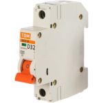 Автоматический выключатель TDM ВА47-29 1Р 32А 4.5кА D SQ0206-0144 (артикул 15498638) – фото 1