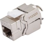 Вставка Hyperline KJ8-8P8C-C6-180-TLS-SH-F-WH Keystone Jack RJ-45 8P8C, категория 6, экранированная 426188 (артикул 16522691) – фото 1