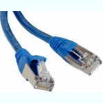 Патч-корд LANMASTER RJ45 - RJ45, 4 пары, FTP, категория 6, 3 м, синий LAN-PC45/S6-3.0-BL (артикул 16430026) – фото 1