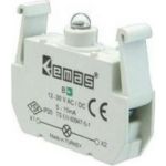 Блок-контакт Emas подсветки B6 с красным светодиодом, серия B, 12-30В AC/DC B6 (артикул 16294702) – фото 1