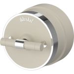Одноклавишный переключатель WERKEL W5812055/ Vintage (слоновая кость матовый/хром) a055917 (артикул 22051378) – фото 1