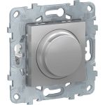 Schneider Electric UNICA NEW LED СВЕТОРЕГУЛЯТОР повор-наж, универсальный 5-200Вт, алюминий NU551430 (артикул 20330572) – фото 1