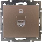 Компьютерная розетка Lezard RAIN цветная бронза, матовый 703-3188-139 (артикул 16193093) – фото 1