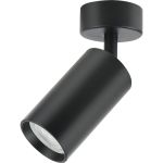 Накладной поворотный светильник truEnergy GU10 D55xH100мм IP20 чёрный/алюминий 21331 (артикул 23173191) – фото 1