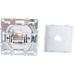 Компьютерная 1-местная розетка STEKKER RJ-45, механизм, серия Эрна, белый PST00-9107-01 39314 (артикул 18250039) – фото 1