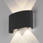 Садово-парковый светильник Elektrostandard 1555 TECHNO LED со светодиодами TWINKY DOUBLE чёрный a049672 (артикул 16457095) – фото 1