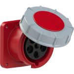 Встраиваемая розетка PCE 63А 400V 3P+N+E IP67 335-6 (артикул 16040316) – фото 1