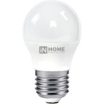 Светодиодная лампа IN HOME LED-ШАР-VC 6Вт 230В Е27 3000К 480Лм 4690612020525 (артикул 15918919) – фото 1