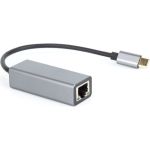 Кабель-переходник VCOM USB 3.1 Type-C - RJ-45, 1000Mbps Ethernet, Aluminum Shell, 0.15м DU320M (артикул 16211370) – фото 1