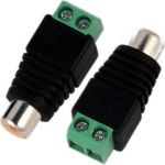 Разъем RCA гнездо Pro Legend пластик на кабель, винт, PL2162 (артикул 24605313) – фото 1
