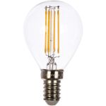 Светодиодная лампа Uniel LED-G45-6W/WW/E14/CL GLA01TR. Форма шар, прозрачная. UL-00002201 (артикул 15932199) – фото 1