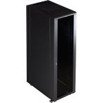 TWT Шкаф 19 Business, 18U 600x800, черный, передняя дверь стекло, задняя дверь распашная металл (артикул 16102425) – фото 1