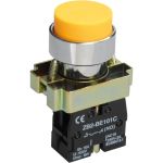Кнопка управления IEK, LAY5-BL51, без подсветки, 1з, ИЭК, желтая BBT71-BL-K05 (артикул 15167274) – фото 1