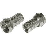 Антенный разъем на кабель REXANT штекер F для кабеля RG-6, 2шт 06-0004-A2 (артикул 22374273) – фото 1