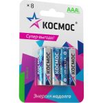 Алкалиновые элементы питания КОСМОС LR03 8 шт. на блистере, KOCLR03BL8 (артикул 23916531) – фото 1
