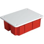 Монтажная коробка STEKKER EBX30-01-1-20-120 для сплошных стен, с крышкой, 120*92*45мм, IP20, красный (GE41008) 49005 (артикул 23835393) – фото 1