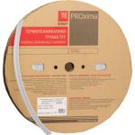 Термоусаживаемая трубка EKF ТУТ 30/15 PROxima белая рулон SQtut-30-w (артикул 16046471) – фото 1