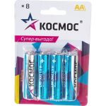Алкалиновые элементы питания КОСМОС LR6 8 шт. на блистере, KOCLR6BL8 (артикул 23916549) – фото 1